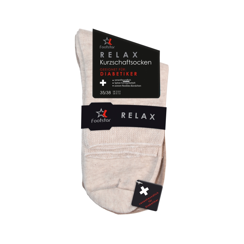 Unisex-Diabetiker-Kurzschaft-3er