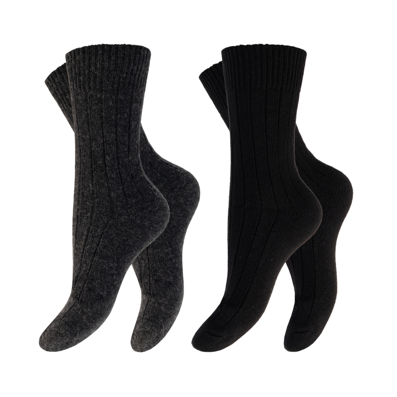 Unisex-Woll-Socken-2er-Pack