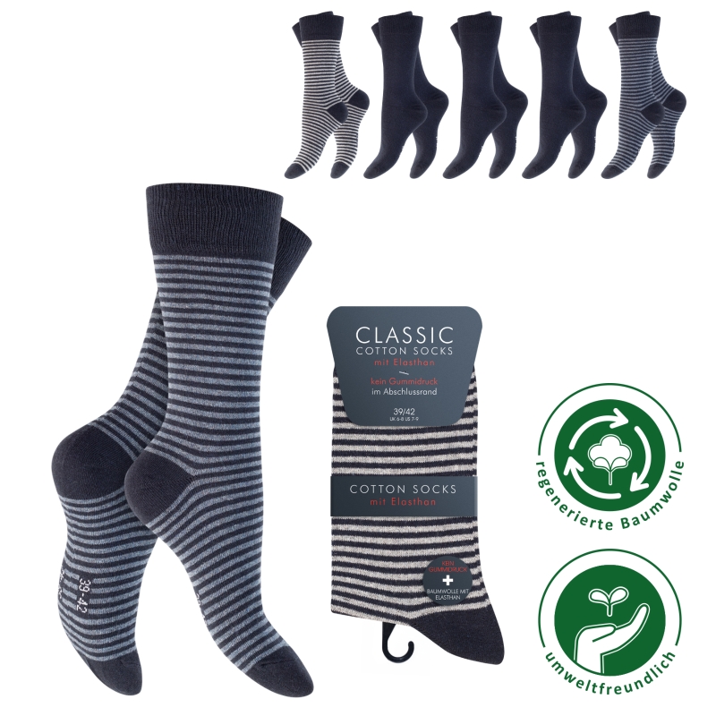 Herren-Socken-5er-Pack-BW-EL-Komfortbund-o~-Gummi