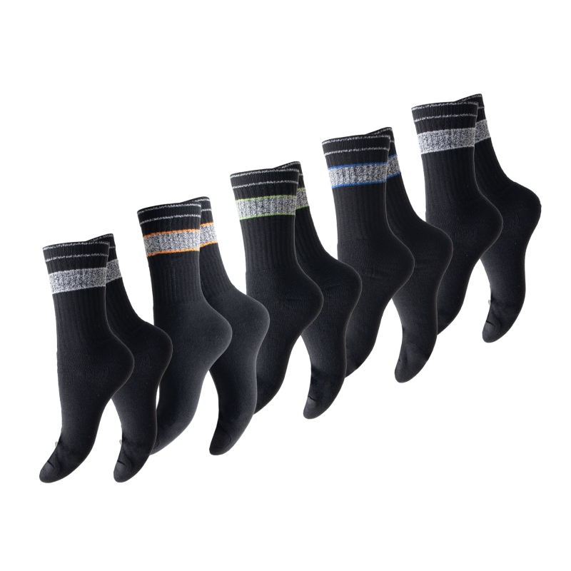 Herren-5er-Pack-Tennis-Socken