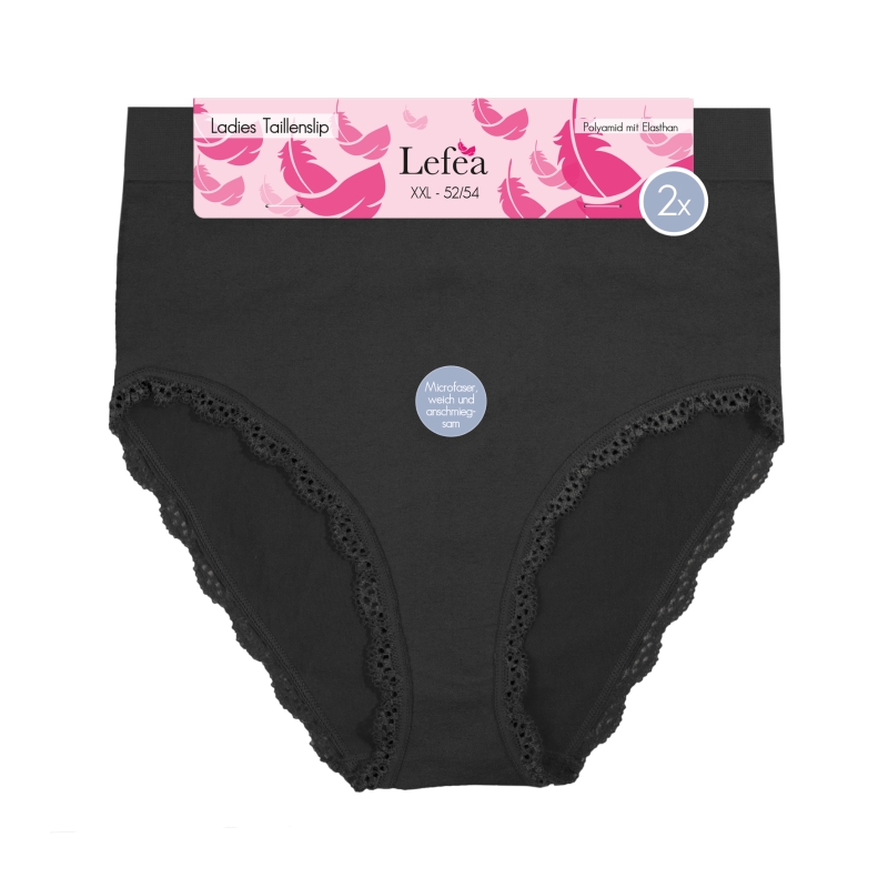 Damen-Taillenslip-2er-Pack-Seamless-Spitze-52-54