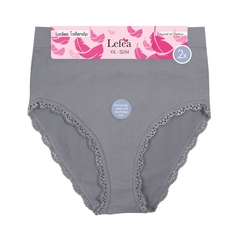 Damen-Taillenslip-2er-Pack-Seamless-Spitze-52-54