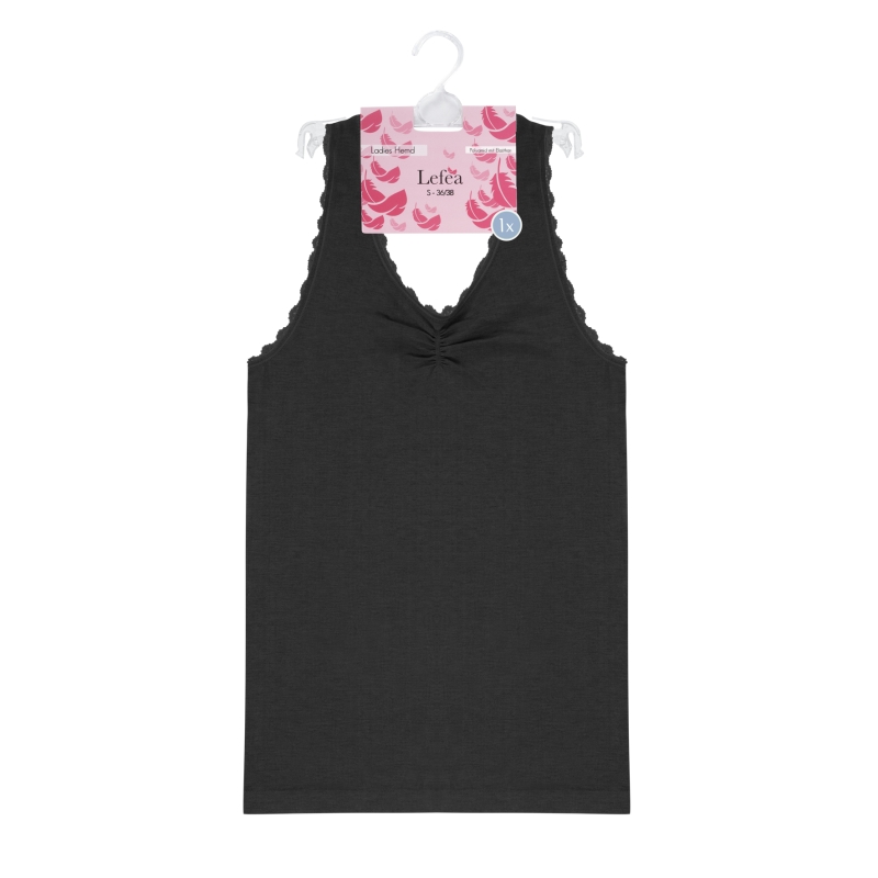 Damen-Hemd-einzeln-Seamless-Spitze-36-38